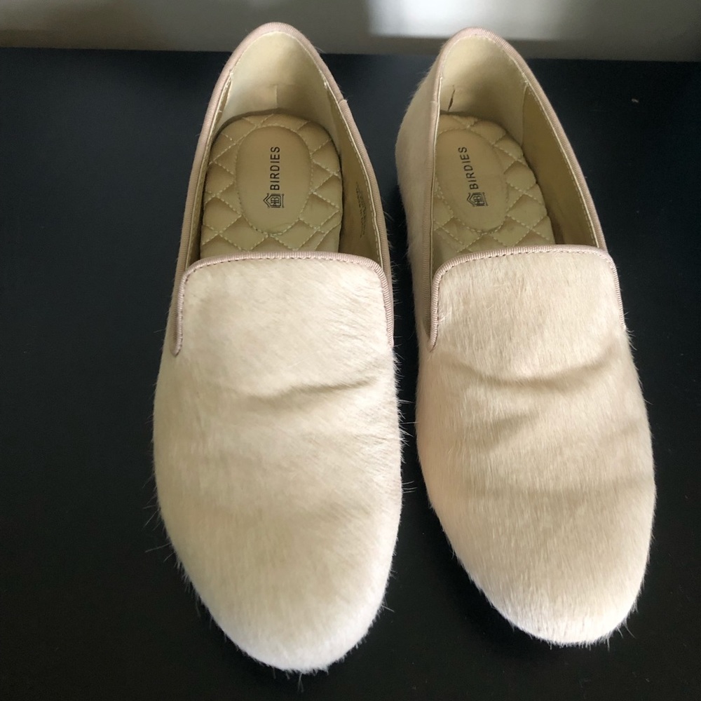 Gorgeous Birdie Calf Hair Mules